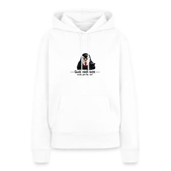 Guck mich nicht in diesem Ton an! - Frauen Premium Bio Hoodie - Weiß - Vorne - Julia (174cm)