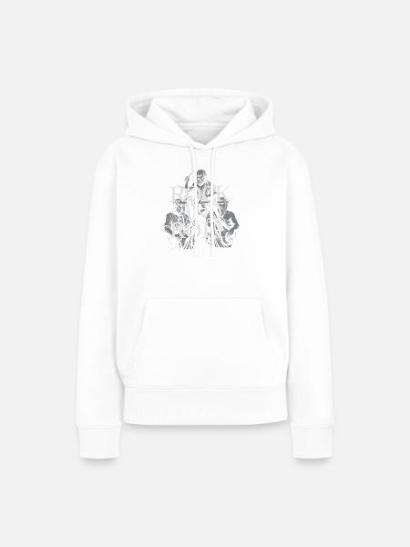 Classic Rock and Roll Philosophenband - Frauen Premium Bio Hoodie - Weiß