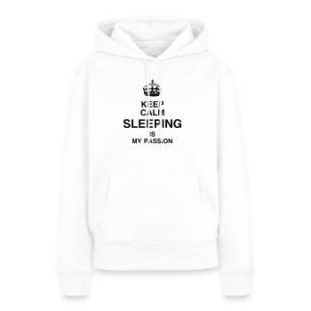 Sleeper Sleeping Schlaf Schläfer Dormir Dormeur - Women’s Premium Organic Hoodie - white - Front - Julia (174cm)