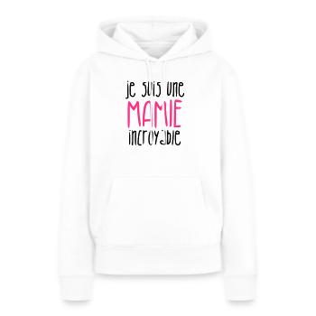 Großmütter / Oma / Mami / Großmutter / Mamy - Frauen Premium Bio Hoodie - Weiß - Vorne - Julia (174cm)