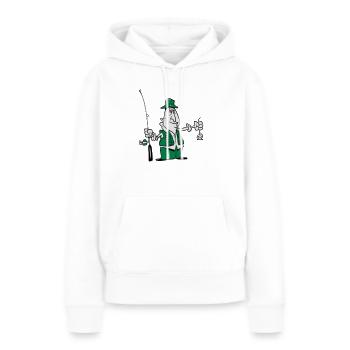 angeln witzig pech - Frauen Premium Bio Hoodie - Weiß - Vorne - Julia (174cm)