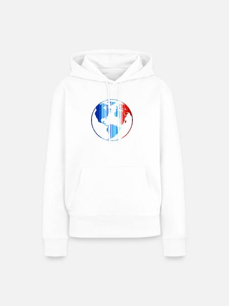 Global Warming - Frauen Premium Bio Hoodie - Weiß