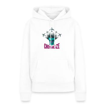 Chemikaze - Frauen Premium Bio Hoodie - Weiß - Vorne - Julia (174cm)