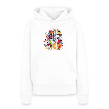 Fruchtiges Gesicht - Frauen Premium Bio Hoodie - Weiß - Vorne - Julia (174cm)