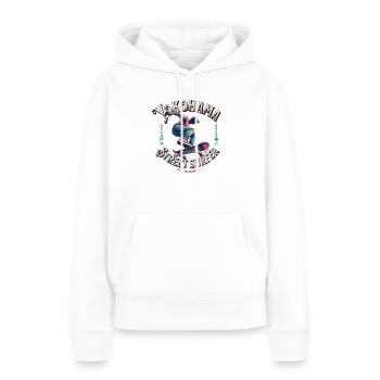 Yokohama Street Surfer - Skate like a Samurai - Frauen Premium Bio Hoodie - Weiß - Vorne - Julia (174cm)