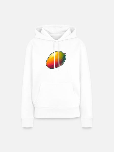 Mango - Frauen Premium Bio Hoodie - Weiß