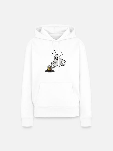 Bier, Du heiliger Geist - Frauen Premium Bio Hoodie - Weiß