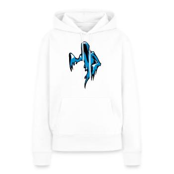 Fantôme fantôme - Sweat à capuche Premium bio Femme - blanc - Devant - Julia (174cm)