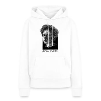 ROSA LUXEMBURG - FESSELN - Frauen Premium Bio Hoodie - Weiß - Vorne - Julia (174cm)