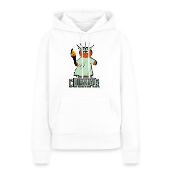 Freiheitsstatue von Colmar - Frauen Premium Bio Hoodie - Weiß - Vorne - Julia (174cm)