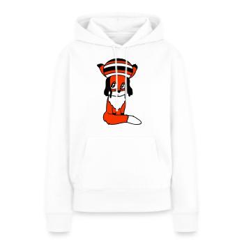 Fox Raggae Jamaica Hat Rasta Curls Chill Hat - Sweat à capuche Premium bio Femme - blanc - Devant - Julia (174cm)