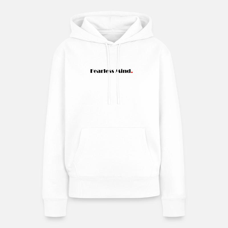 intrépide - Sweat à capuche Premium bio Femme - blanc