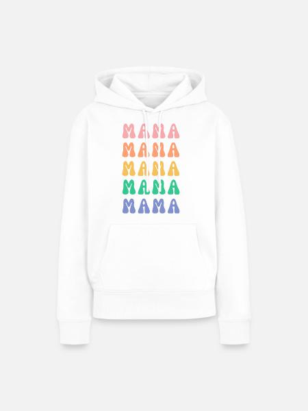 MAMMA - Frauen Premium Bio Hoodie - Weiß