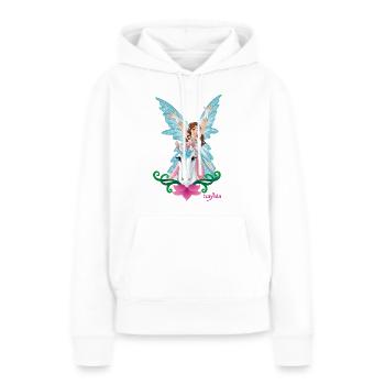 Rampant bayala Eyela sur Licorne - Sweat à capuche Premium bio Femme - blanc - Devant - Julia (174cm)