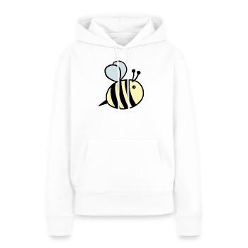 Pastel bourdon - Sweat à capuche Premium bio Femme - blanc - Devant - Julia (174cm)