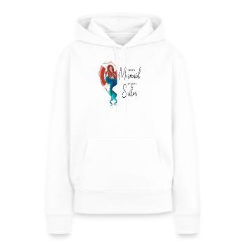 Meeresjungfrau mit Rettungsring - Frauen Premium Bio Hoodie - Weiß - Vorne - Julia (174cm)