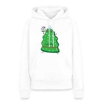 Christmas Tanne - Frauen Premium Bio Hoodie - Weiß - Vorne - Julia (174cm)