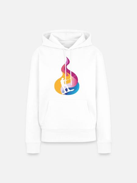 Wakeboarden Wakeboarding - Frauen Premium Bio Hoodie - Weiß