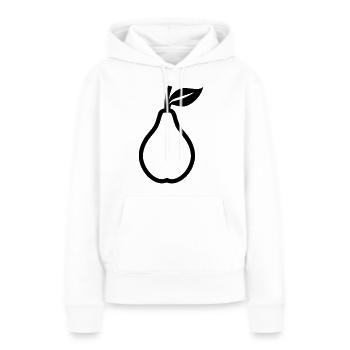 Birne - Frauen Premium Bio Hoodie - Weiß - Vorne - Julia (174cm)
