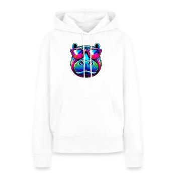 Nilpferd - Frauen Premium Bio Hoodie - Weiß - Vorne - Julia (174cm)