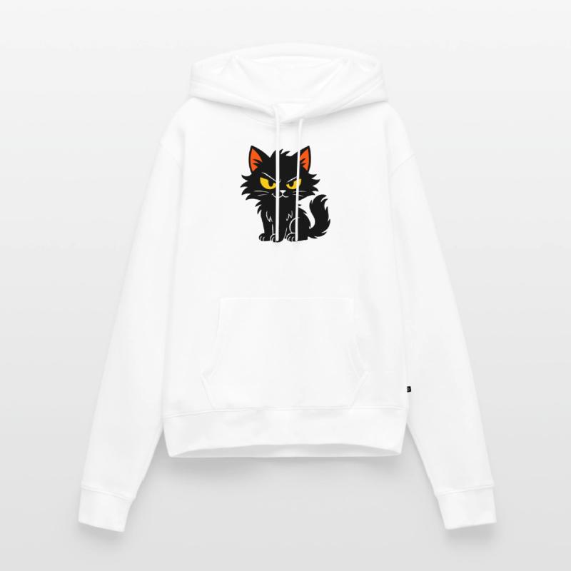 Chaton doux Sweat à capuche Premium bio Femme