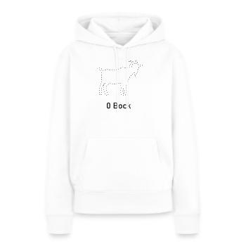 Zéro désir - Sweat à capuche Premium bio Femme - blanc - Devant - Julia (174cm)