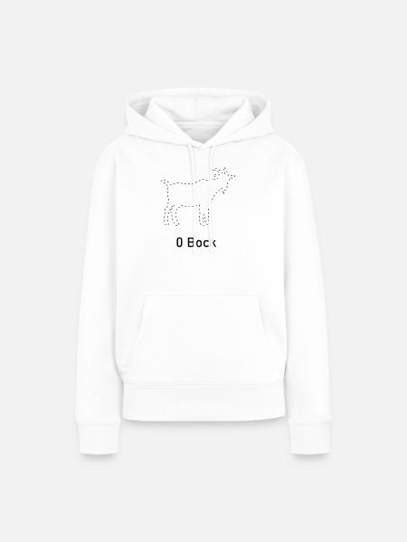 Null Bock - Frauen Premium Bio Hoodie - Weiß