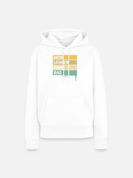 Beruf Lehrer - Frauen Premium Bio Hoodie - Weiß
