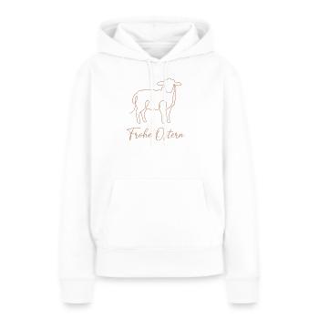 Frohe Ostern, Süßes Lämmchen Shirt, Socken, Mütze - Frauen Premium Bio Hoodie - Weiß - Vorne - Julia (174cm)