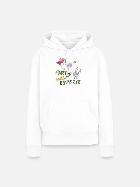 Garten Experte - Frauen Premium Bio Hoodie - Weiß