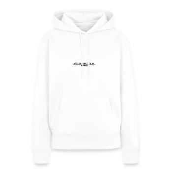 Nantes Koordinaten - Frauen Premium Bio Hoodie - Weiß - Vorne - Julia (174cm)