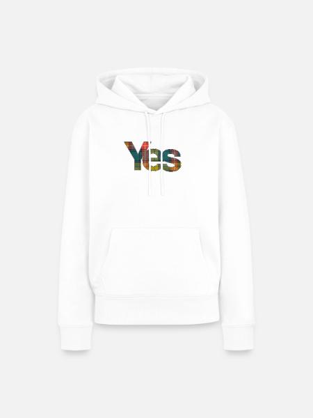 JA Buchanan Tartan - Frauen Premium Bio Hoodie - Weiß