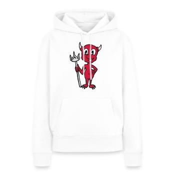 Little Devil - Frauen Premium Bio Hoodie - Weiß - Vorne - Julia (174cm)