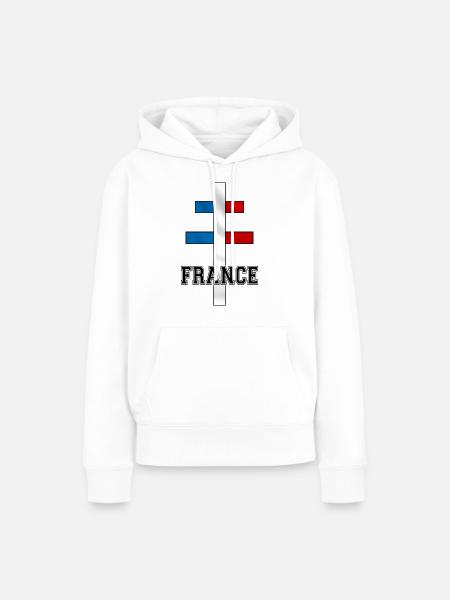 Lothringer Kreuz 02 - Frauen Premium Bio Hoodie - Weiß