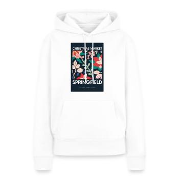 Weihnachtsmarkt Springfield Poster USA 1960 - Frauen Premium Bio Hoodie - Weiß - Vorne - Julia (174cm)