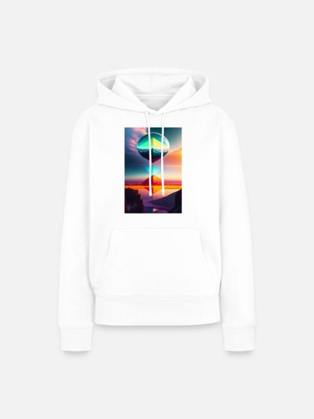Magie und Farbe - Frauen Premium Bio Hoodie - Weiß