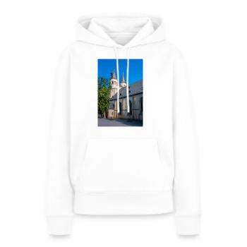 bâtiment historique école secondaire Ratsgymnasium - Sweat à capuche Premium bio Femme - blanc - Devant - Julia (174cm)
