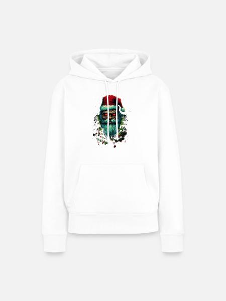 Xmas Santa - Frauen Premium Bio Hoodie - Weiß