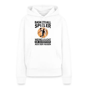 Basket-ball - Sweat à capuche Premium bio Femme - blanc - Devant - Julia (174cm)