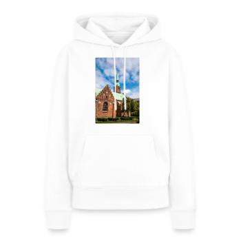Klosterkirken, Aarhus, Dänemark - Frauen Premium Bio Hoodie - Weiß - Vorne - Julia (174cm)