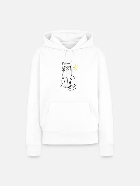 Grumpy - Frauen Premium Bio Hoodie - Weiß