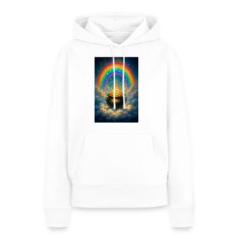 16 - Sweat à capuche Premium bio Femme - blanc - Devant - Julia (174cm)
