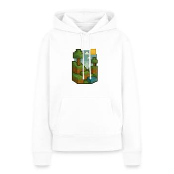 Cooles PC Spiel - Frauen Premium Bio Hoodie - Weiß - Vorne - Julia (174cm)