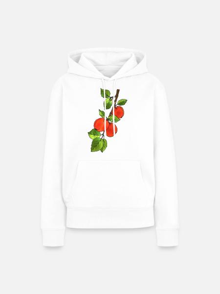 Äpfel - Frauen Premium Bio Hoodie - Weiß