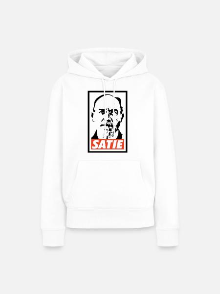 Eric Satie - Frauen Premium Bio Hoodie - Weiß
