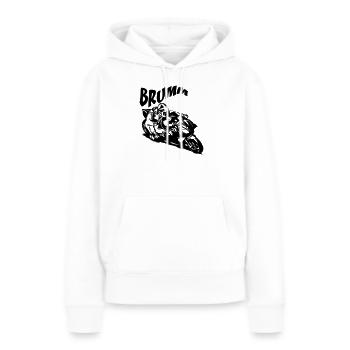 Brumm Biker Black - Frauen Premium Bio Hoodie - Weiß - Vorne - Julia (174cm)
