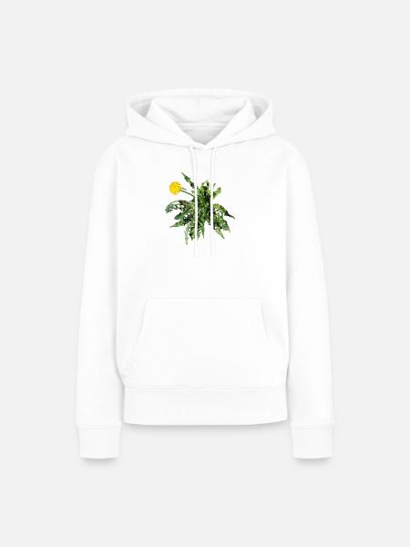 Löwenzahn - Frauen Premium Bio Hoodie - Weiß