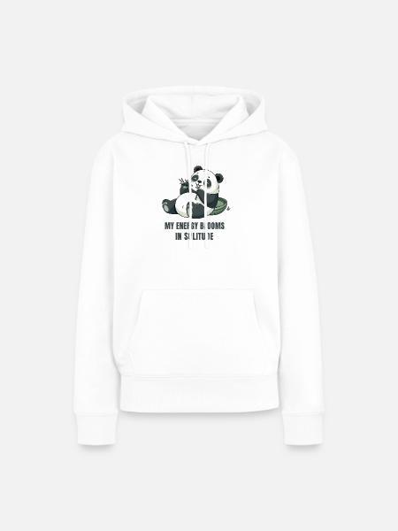 Zitate über Introvertierte - Frauen Premium Bio Hoodie - Weiß