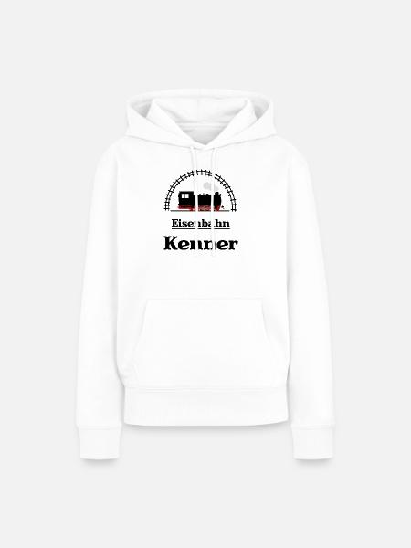 Eisenbahn Kenner - Frauen Premium Bio Hoodie - Weiß