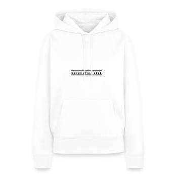 Motor Cycle Club - Frauen Premium Bio Hoodie - Weiß - Vorne - Julia (174cm)